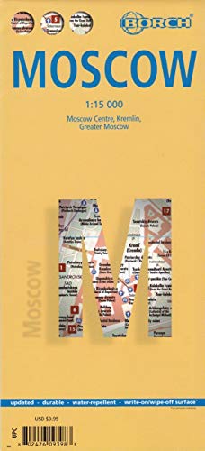 Moscow, Moskau, Borch Map
