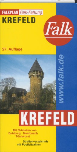 Krefeld plattegrond: Ortsteielen von Duisburg . Meerbusch . Tonisvorst