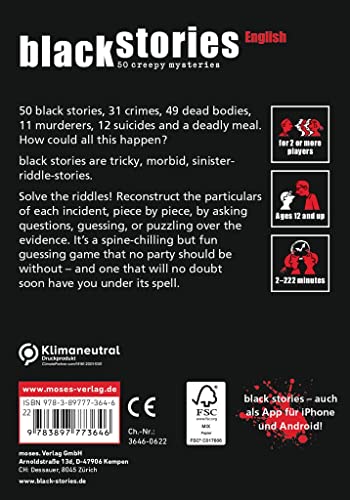 Black Stories English Edition