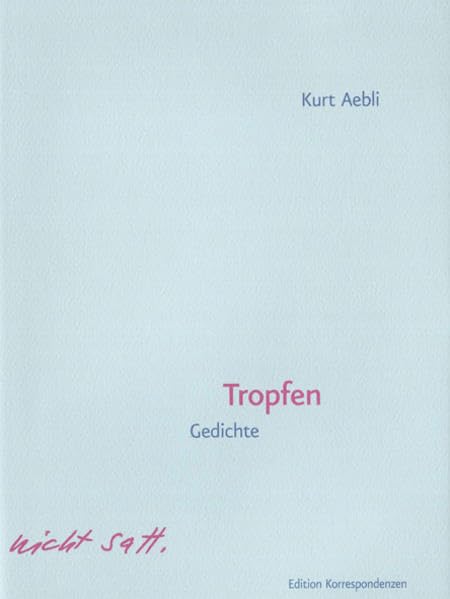 Aebli, K: Tropfen
