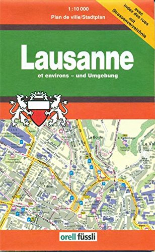 Lausanne and Environs City Map