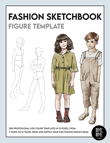 Fashion Sketchbook Kids Figure Template