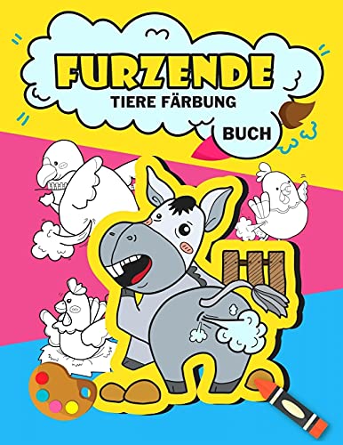 Furzende Tiere Farbung Buch