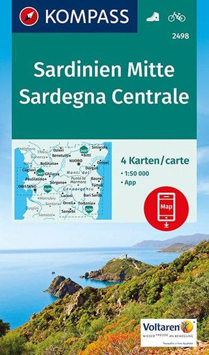 Sardinia Central 4-Set D/I: 4-delige Wandelkaart 1:50 000