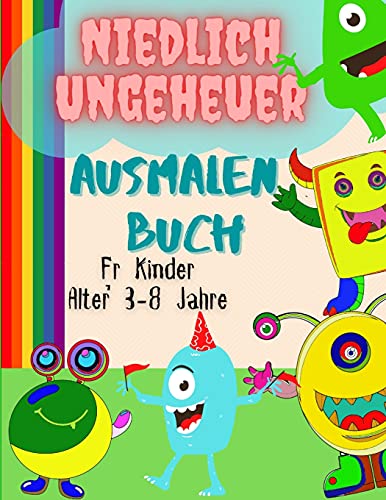 Niedliche Monster Farbung Buch fur Kinder im Alter von 3-8
