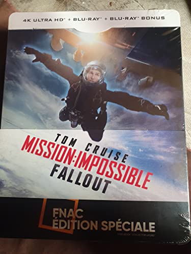 Mission Impossible Fallout Steelbook UK Exclusive 4K Ultra HD +Bluray+Bonus Disk Limited Edition Steelbook Region Free