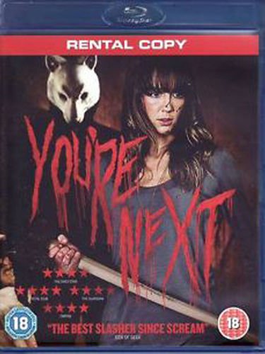 YOU'RE NEXT BLU RAY. RENTAL COPY.