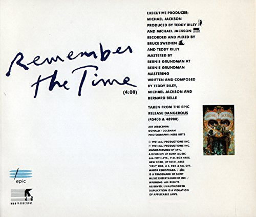 Remember the time (incl. 3 versions, 1991/92)