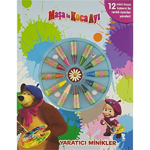 Maşa ile Koca Ayı - Yaratıcı Minikler: 12 mini boya kelemi ile renkli öyküler yaratın!