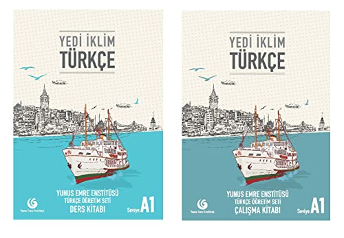 Beginner A1 level Turkish language Course, Textbook, Exercise Book and Audio CD : Yedi Iklim Turkce