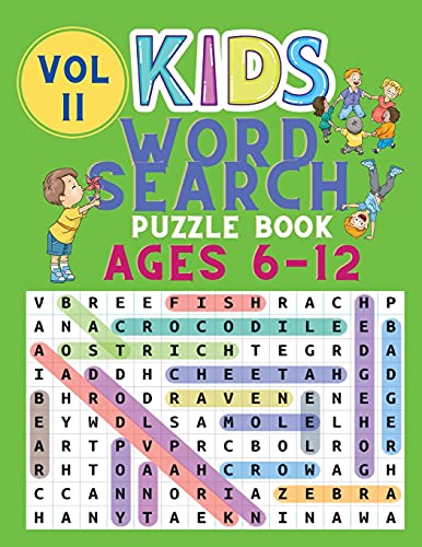 Kids Word Search Puzzle Book Ages 6-12
