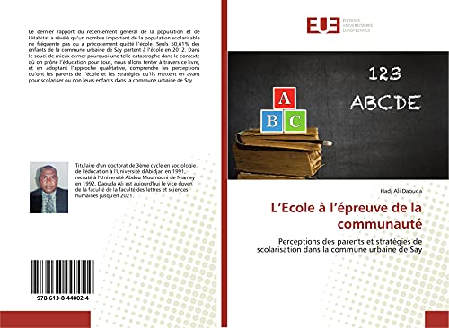 L’Ecole à l’épreuve de la communauté: Perceptions des parents et stratégies de scolarisation dans la commune urbaine de Say