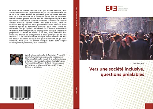 Vers une société inclusive, questions préalables (French Edition)