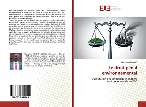 Le droit pénal environnemental: Qualification des infractions en matière environnementale en RDC