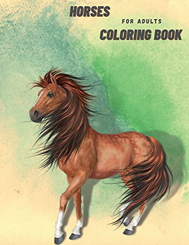 Horse coloring book for adults