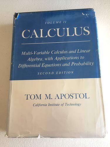 CALCULUS, VOLUME II, 2ND ED