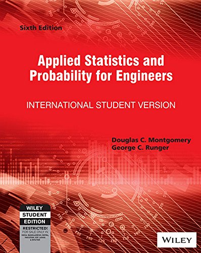 Applied Statistics and Probability for Engineers, Isv