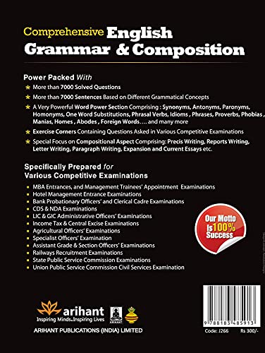 Comprehensive  English Grammar & Composition