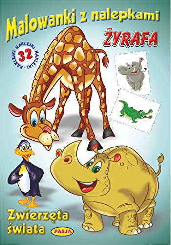 Malowanki z nalepkami - Zwierz?ta ?wiata ?yrafa
