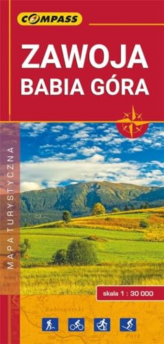 Zawoja Babia Góra mapa turystyczna 1:30 000