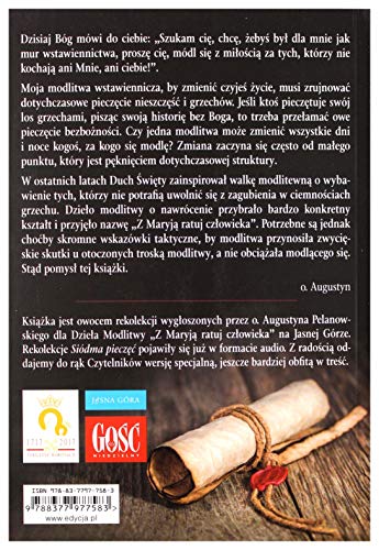 SiĂldma pieczÄÄ. Sens i siĹa modlitwy - o. Augustyn Pelanowski [KSIÄĹťKA]