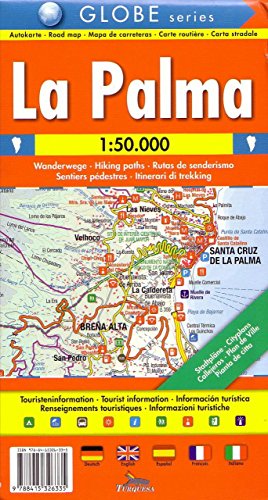 La Palma: Road Map - Hiking Paths - Tourist Information [Multilingual]