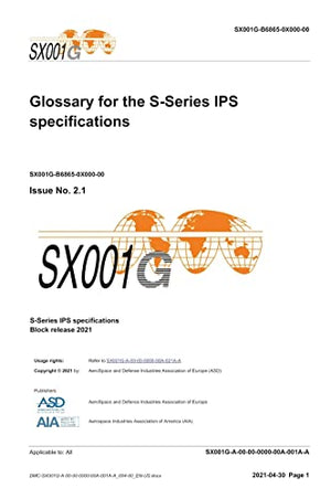 SX001G, Glossary for the S-Series IPS specifications, Issue 3.0