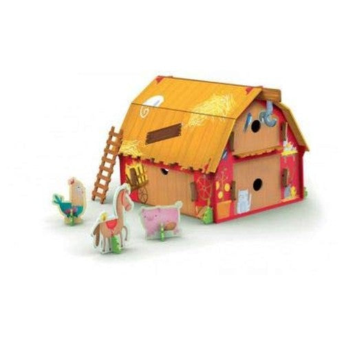 La ferme 3D: Livre et maquette à construire