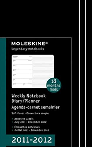 2012 Moleskine Large Weekly Notebook 18 Months Soft