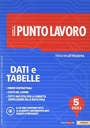 Punto lavoro 5 dati e tabelle 2021