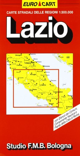 Carte Stradali Delle Regioni 1:300.000: Con Elenco Dei Comuni, Componente Nautica E Pianta Della Citta Di Roma