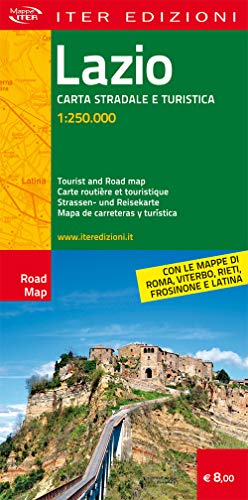 Lazio. Carta stradale e turistica 1:250.000