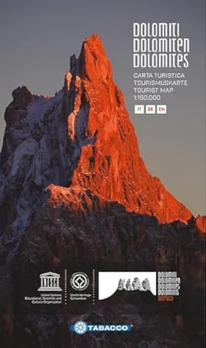 Dolomites Unesco tourist map