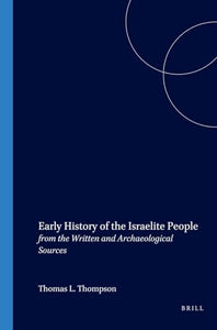 Early History of the Israelite People 