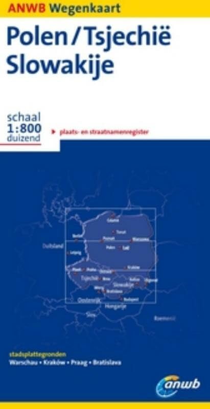 Polen, Tsjechie, Slowakije (ANWB Wegenkaart)