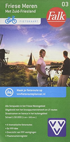 Friese Meren 3 cycle map: met Zuidoost-Friesland (Falkplan fietskaart)