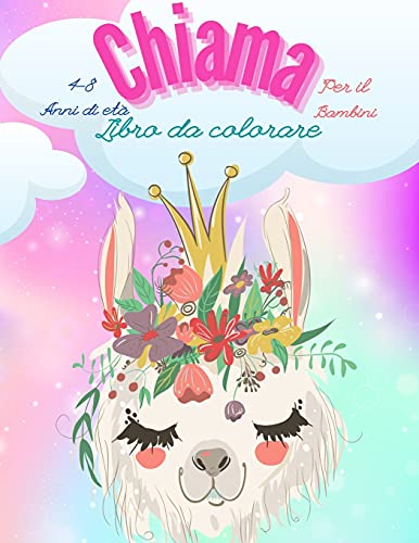 Llama libro da colorare per bambini