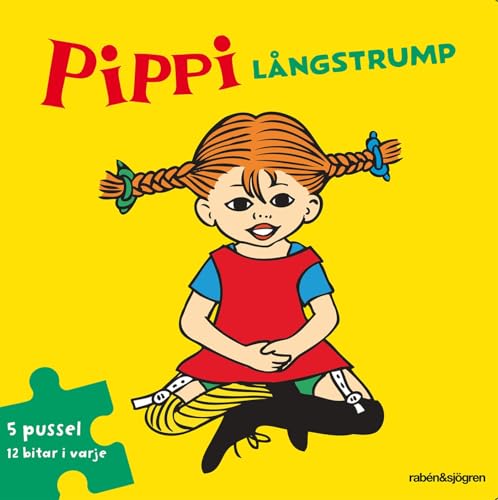 Pippi Långstrump Pusselbok 5 pussel