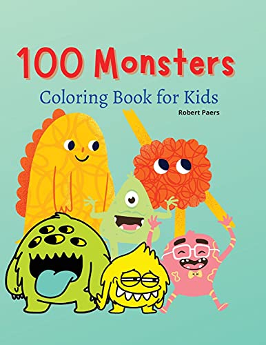 100 Monsters Coloring Book for Kids
