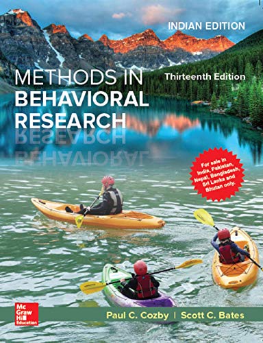 Methods In Behavioral Research [Paperback] Cozby