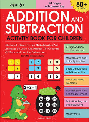 Addition and Subtraction Activity Book for Children