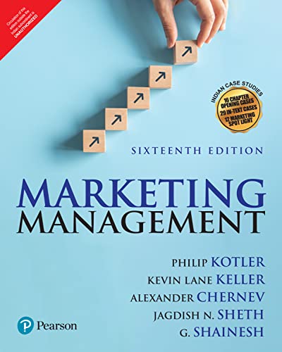 Pearson Marketing Management 16th Edition Paperback