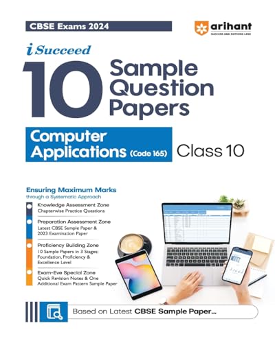 CBSE Sample Papers Computer Applications 10th (EditionXI)