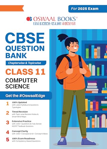 CBSE Question Bank Chapterwise and Topicwise SOLVED PAPERS_Class 11_Computer Science_For Exam 2024-25