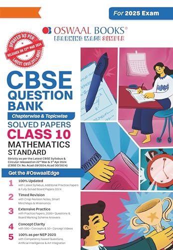 CBSE Question Bank Chapterwise and Topicwise SOLVED PAPERS_Class 10_Mathematics (Standard)_For Exam 2024-25