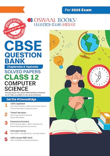 CBSE Question Bank Chapterwise and Topicwise SOLVED PAPERS_Class 12_Computer Science_For Exam 2024-25