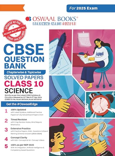 CBSE Question Bank Chapterwise and Topicwise SOLVED PAPERS_Class 10_Science_For Exam 2024-25