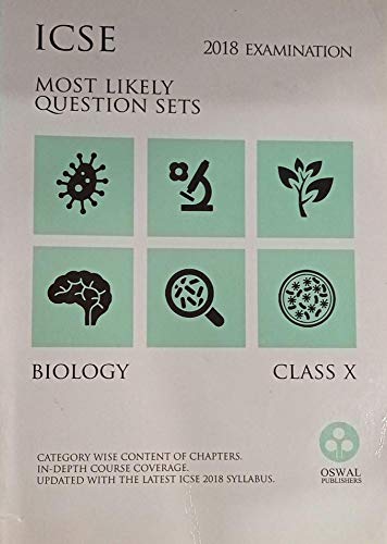 Most Likely Question Sets for Biology: ICSE Class 10 for March 2018 Examination