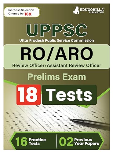 UPPSC RO/ARO Prelims Exam 2023 (English Edition) - Review Officer/Assistant Review Officer - 16 Mock Tests (2200 Solved MCQs) with Free Access to Online Tests