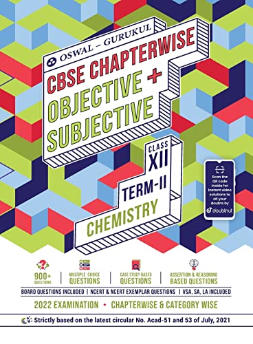 Oswal-Gurukul Chemistry Chapterwise Objective + Subjective for Cbse Class 12 Term 2 Exam